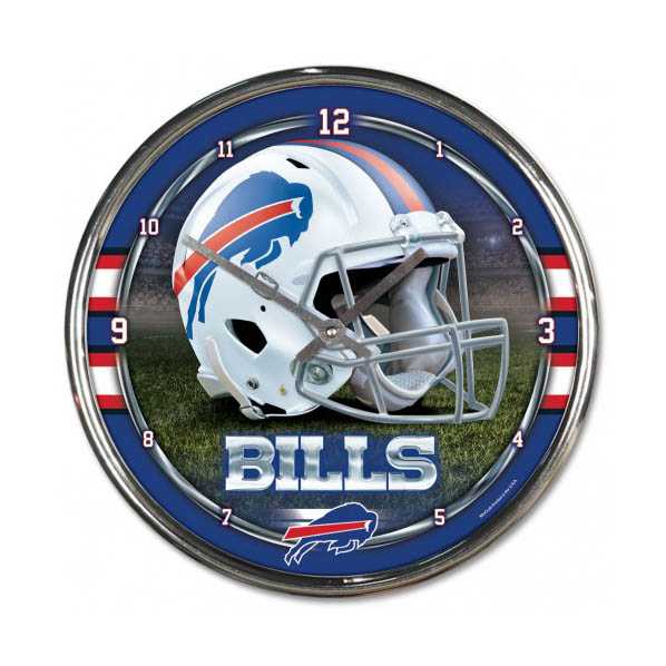 Buffalo Bills Chrome Clock