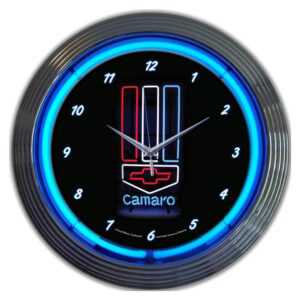 Camaro Logo Neon Clock