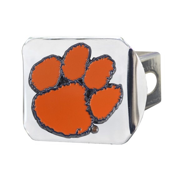 Clemson Tigers Hitch Cover-Chrome