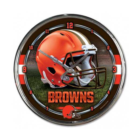Cleveland Browns Chrome Clock