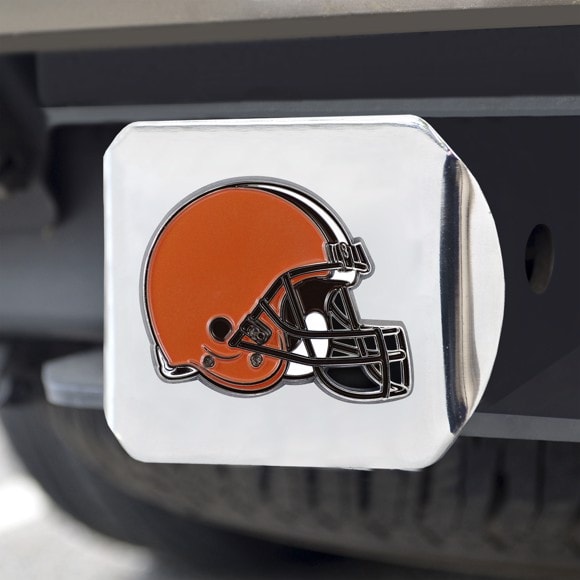 Cleveland Browns Hitch Cover-Chrome