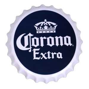 Corona Extra Scalloped Edge Metal Sign