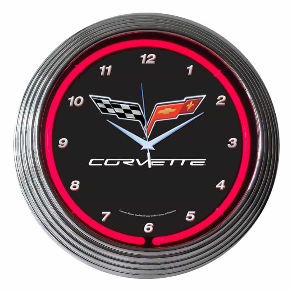 Corvette C6 Neon Clock