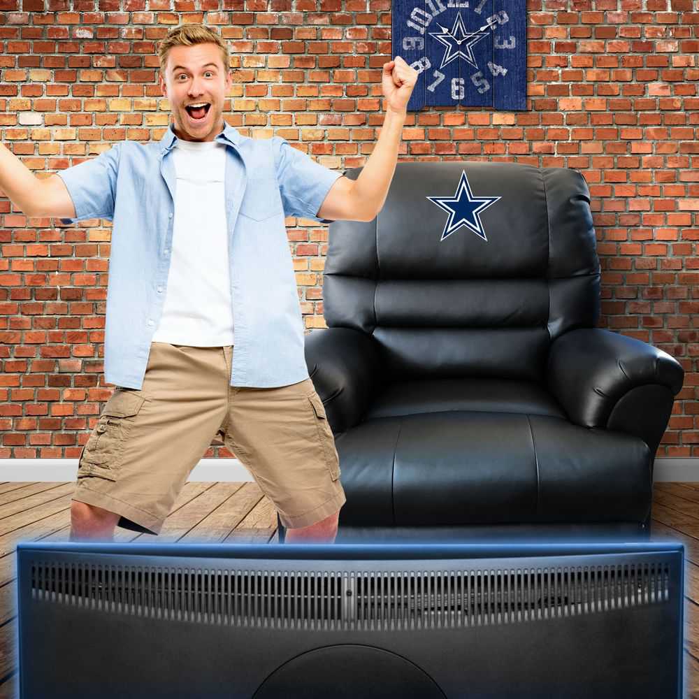 Dallas Cowboys Leather Sports Recliner