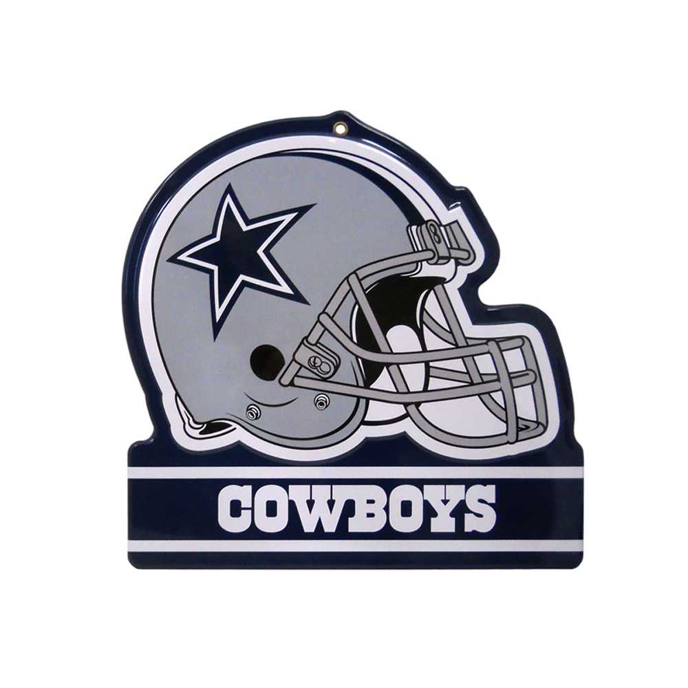 Dallas Cowboys Metal Helmet Sign