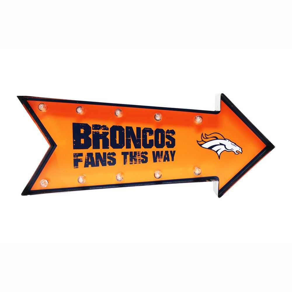 Denver Broncos Arrow Marquee LED Sign