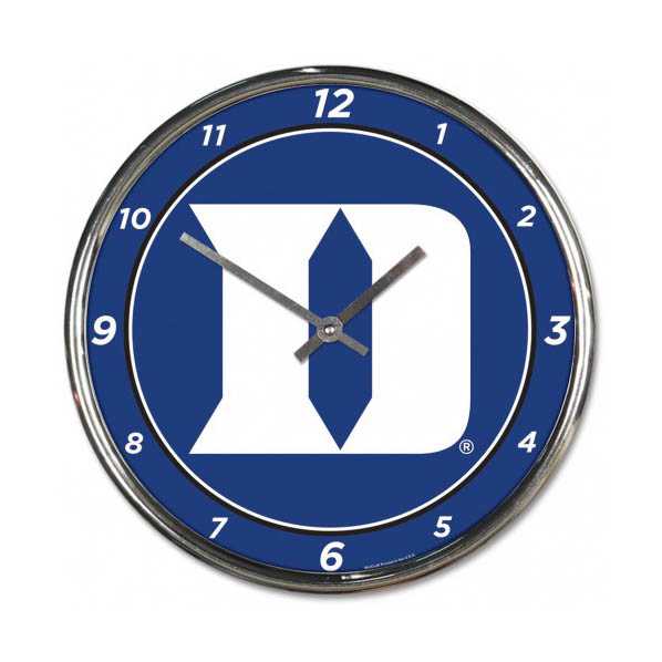 Duke Blue Devils Chrome Clock