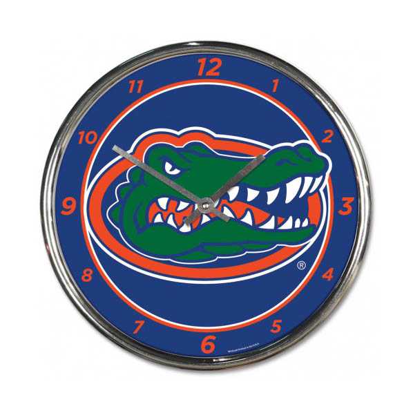 Florida Gators Chrome Clock