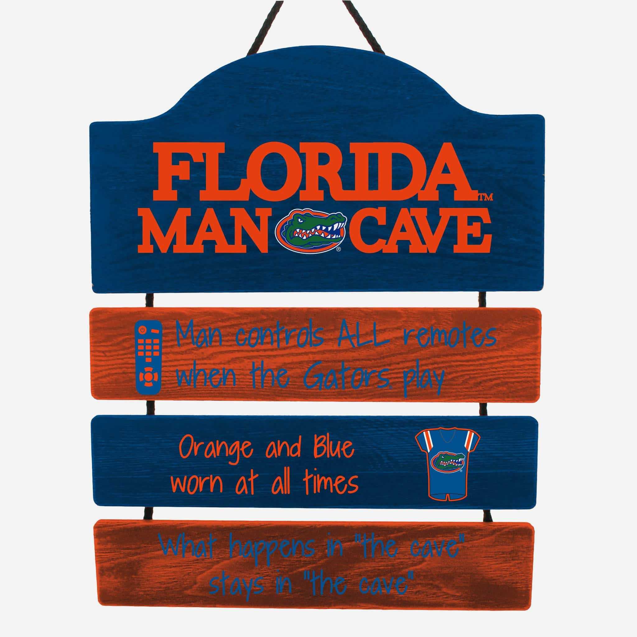 Florida Gators Man Cave Rules Sign