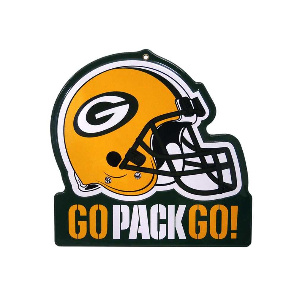 Green Bay Packers Metal Helmet Sign