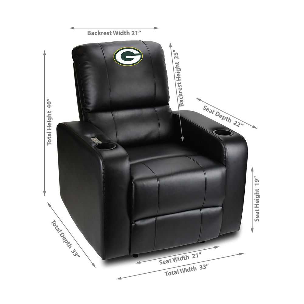 Green Bay Packers Power Theater Recliner With Usb
