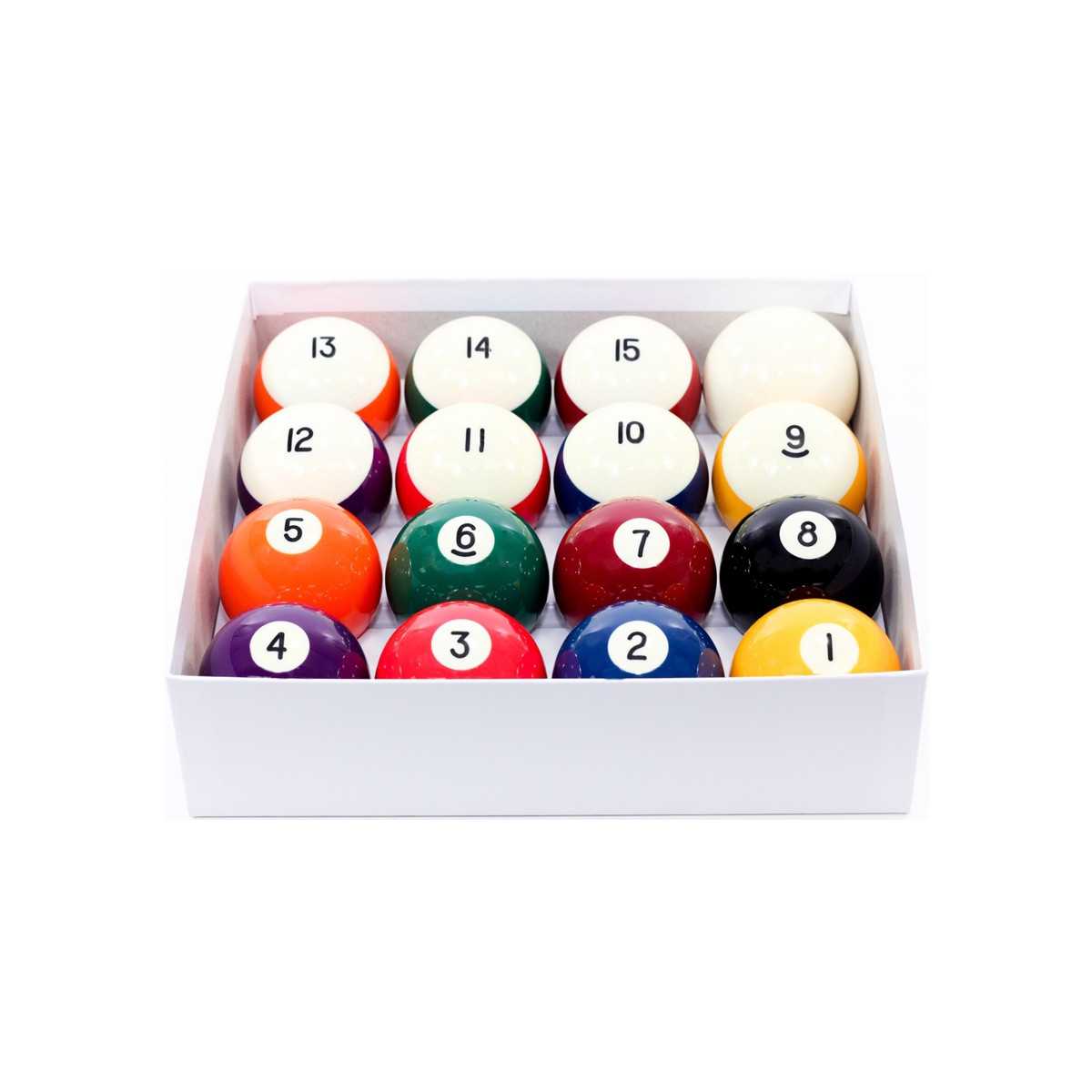 ARAMITH CROWN 2 1/4 IN BILLIARD BALL SET FOR COIN OPERATED TABLES