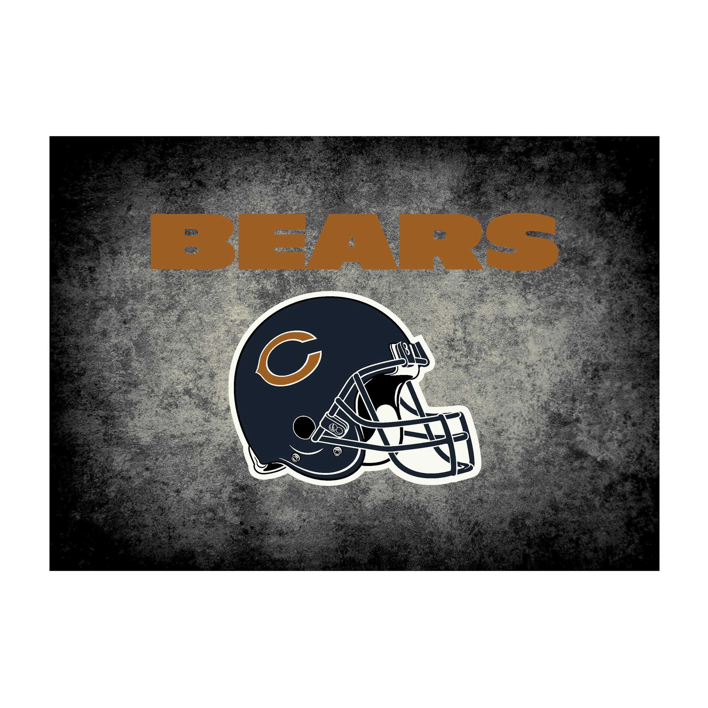 CHICAGO BEARS 8X11 DISTRESSED RUG