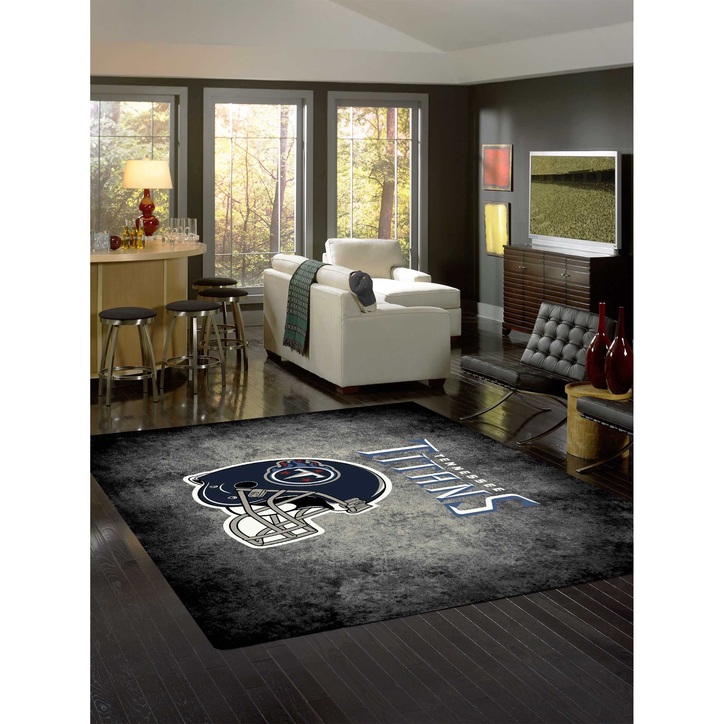 TENNESSEE TITANS 8X11 DISTRESSED RUG