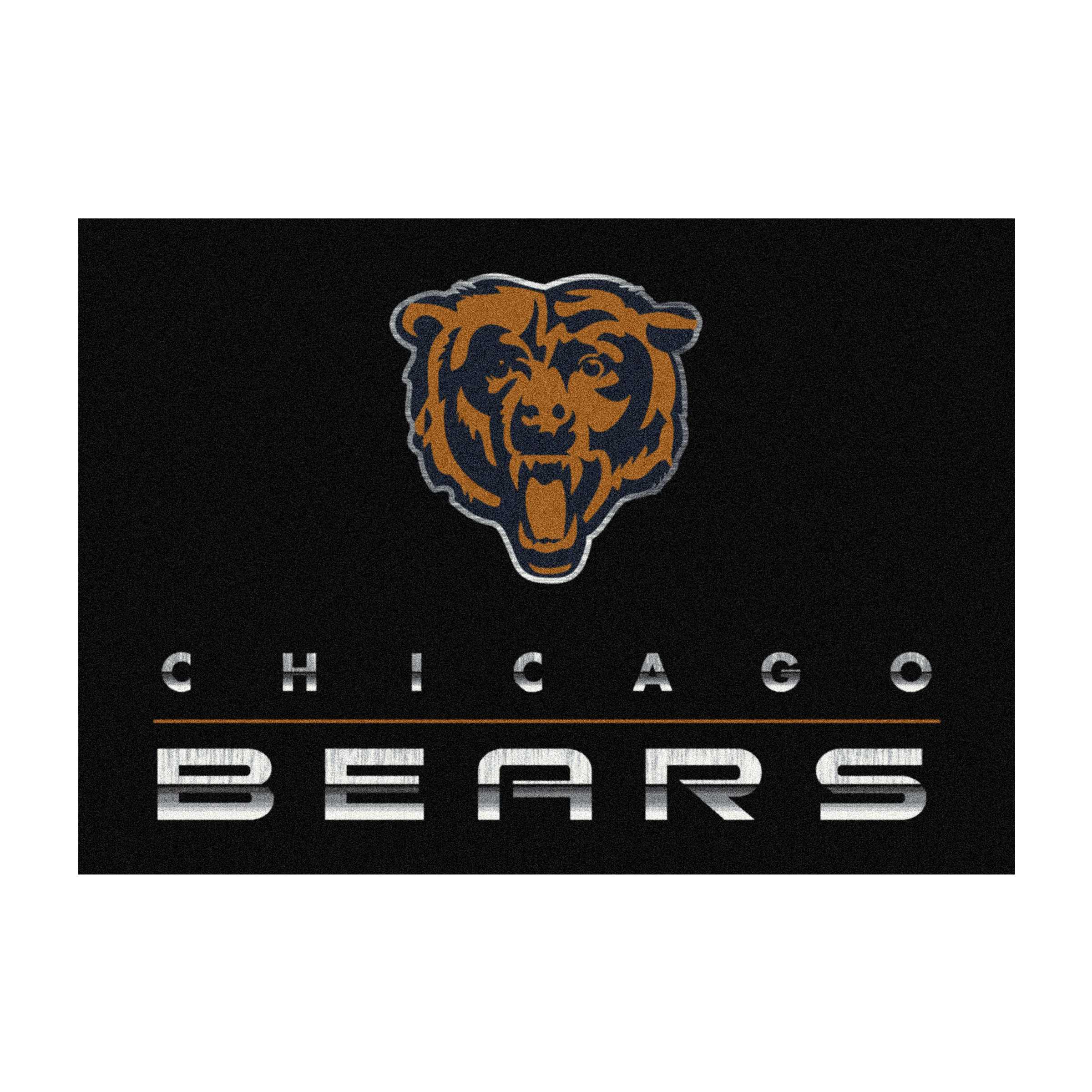 CHICAGO BEARS 8X11 CHROME RUG