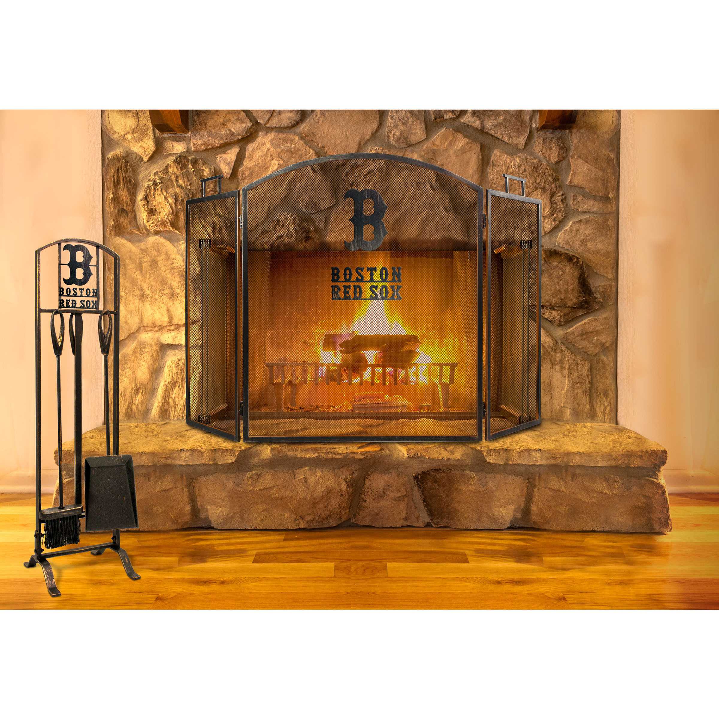 Boston Red Sox Fireplace Screen