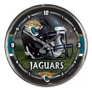 Jacksonville Jaguars Chrome Clock