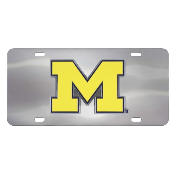 Michigan Wolverines Diecast License Plate