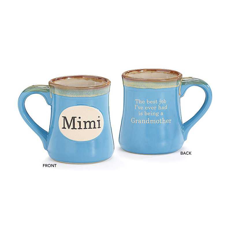 Light Blue Mimi/Message Porcelain Mug