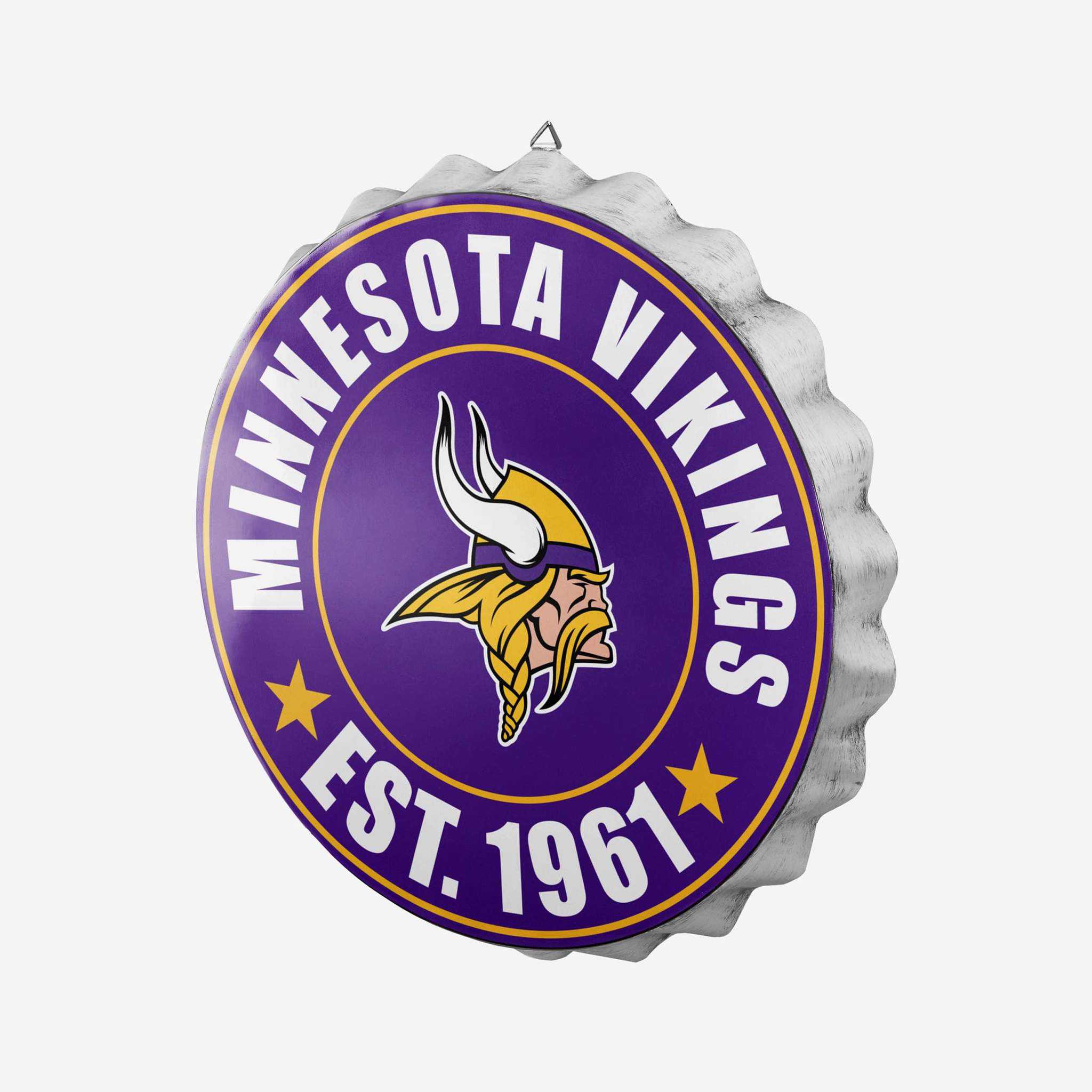 Minnesota Vikings Bottle Cap Wall Sign