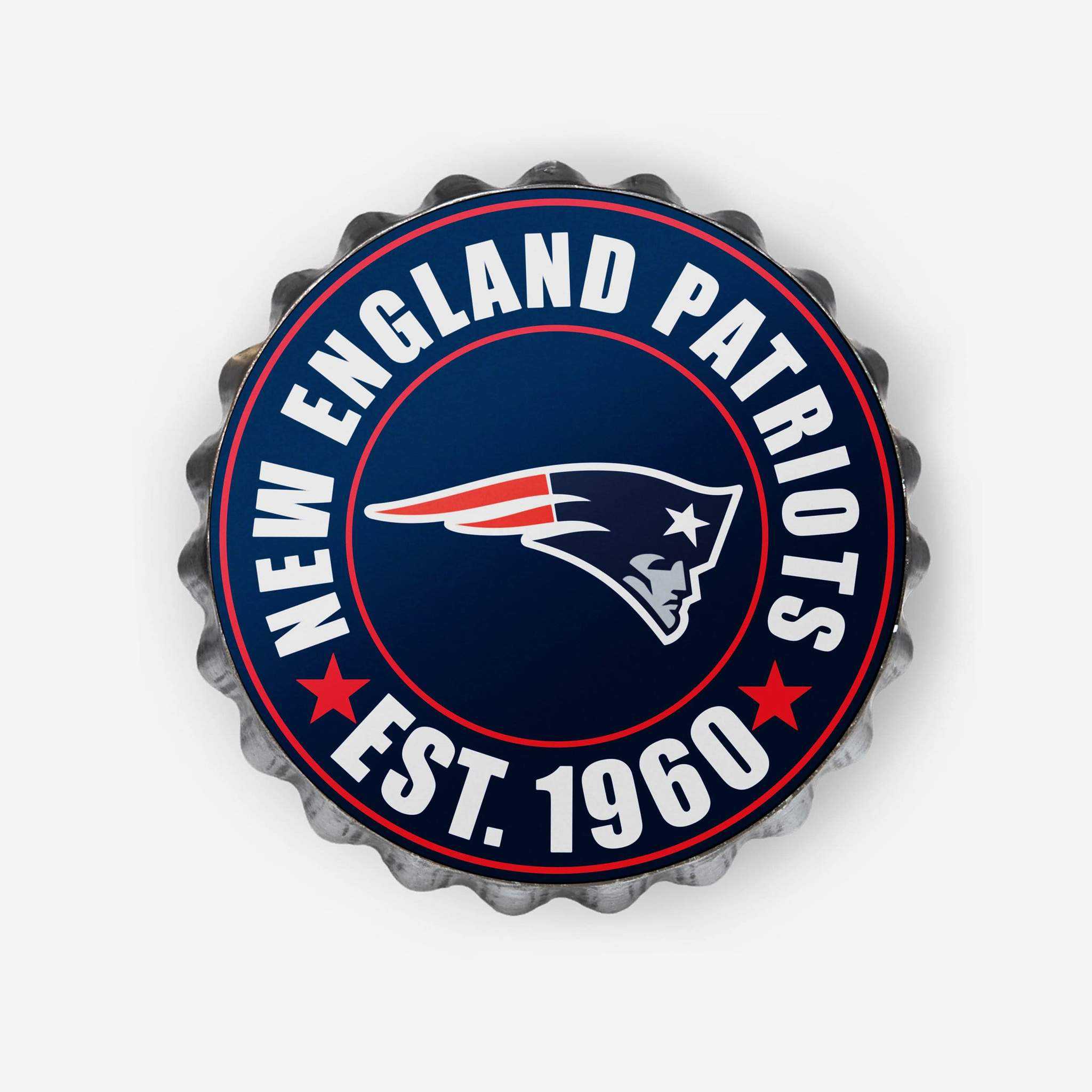 New England Patriots Bottle Cap Wall Sign