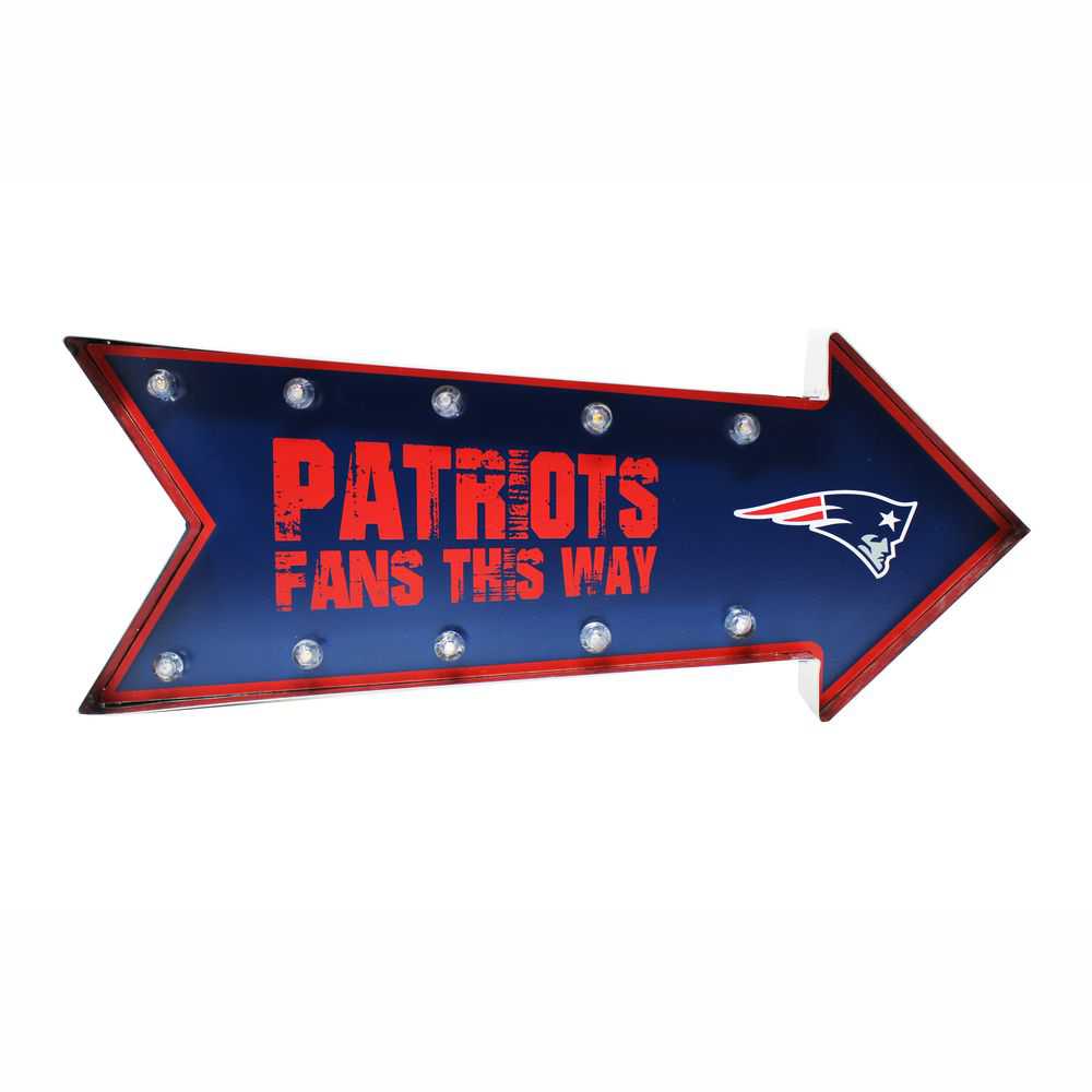 New England Patriots Arrow Marquee LED Sign