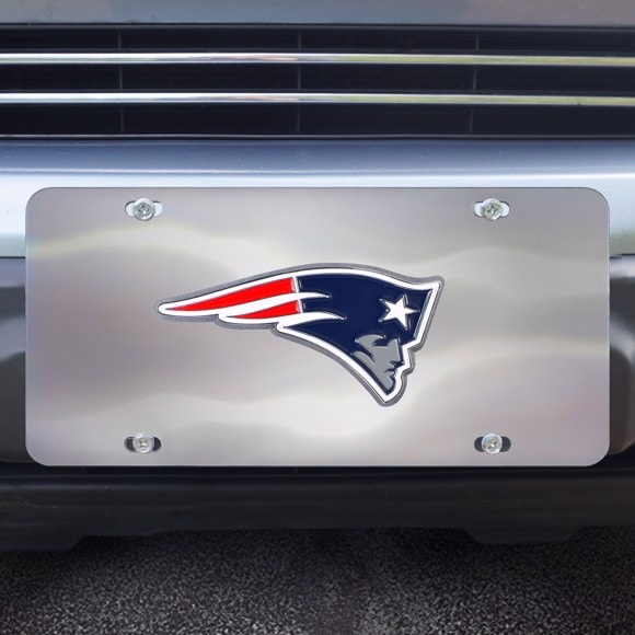 New England Patriots Diecast License Plate