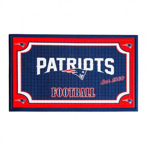 New England Patriots Embossed Door Mat