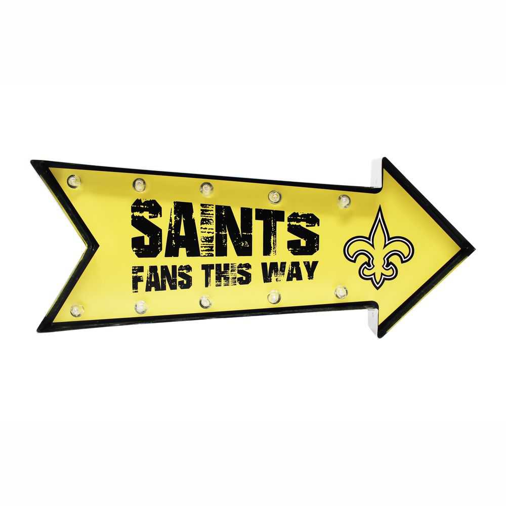 New Orleans Saints Arrow Marquee LED Sign