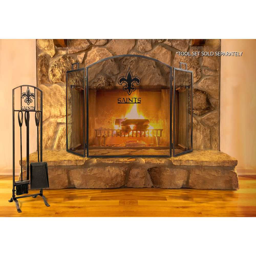 New Orleans Saints Fireplace Screen