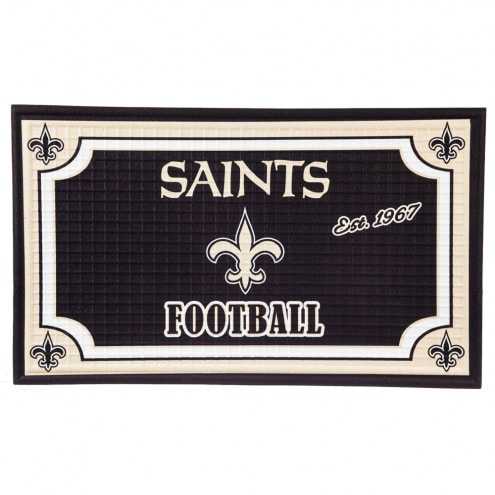 New Orleans Saints Embossed Door Mat