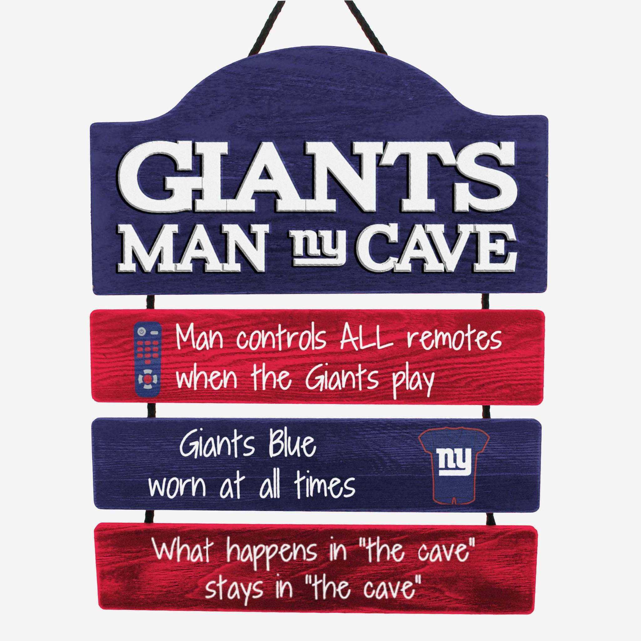 New York Giants Man Cave Rules Sign