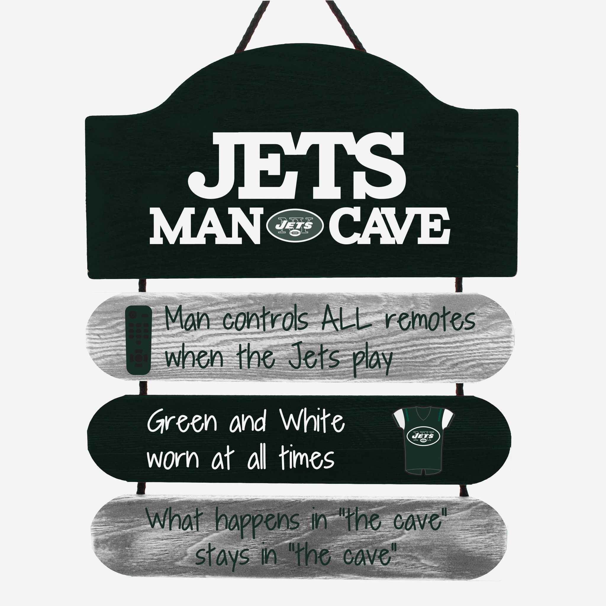 New York Jets Man Cave Rules Sign