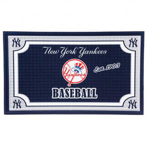 New York Yankees Embossed Door Mat