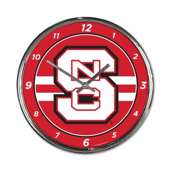 North Carolina State University Chrome Clock