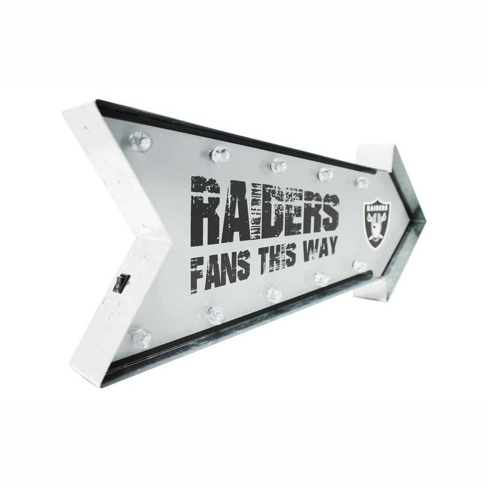 Oakland Raiders Arrow Marquee LED Sign