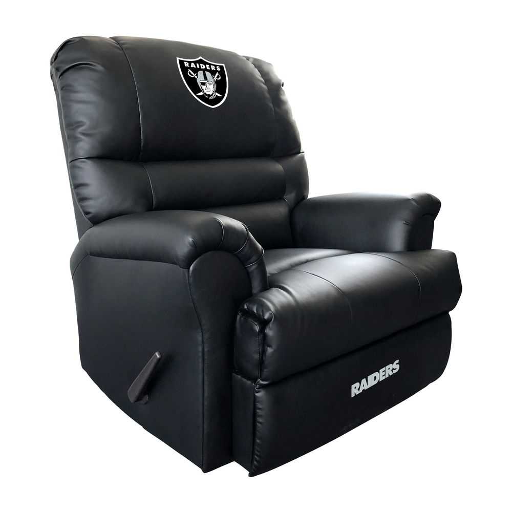 Oakland Raiders Leather Sports Recliner