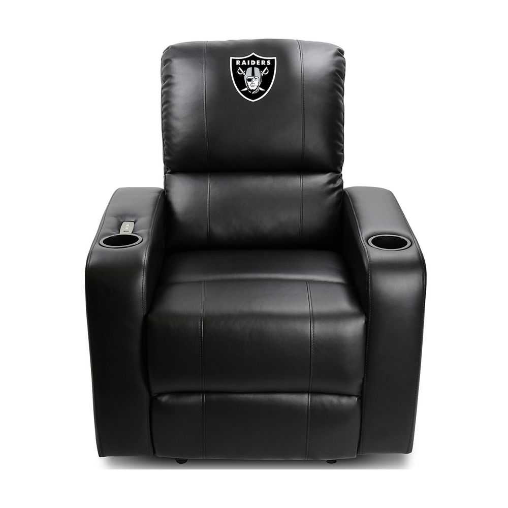 Oakland Raiders Power Theater Recliner With Usb