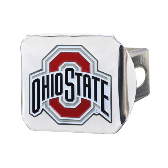 Ohio State Buckeyes Hitch Cover-Chrome