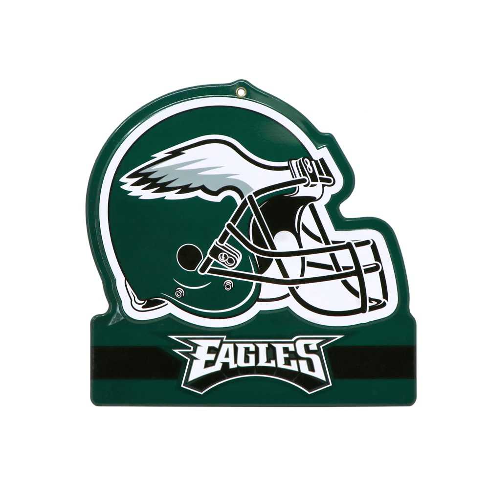 Philadelphia Eagles Metal Helmet Sign