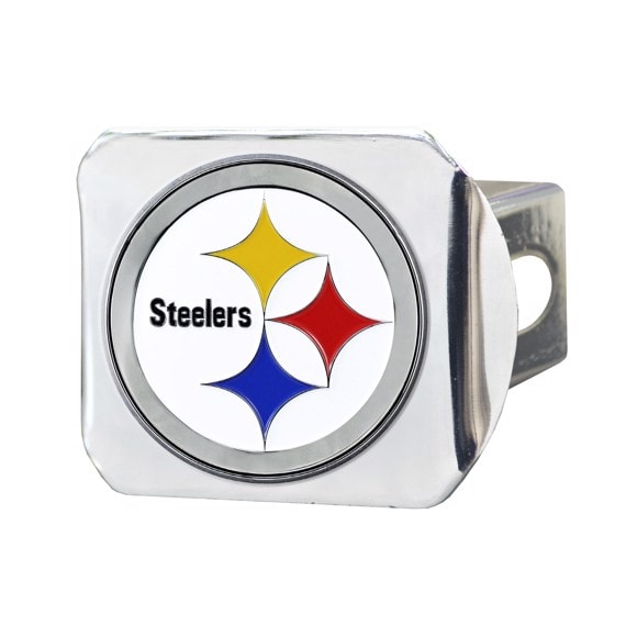 Pittsburgh Steelers Hitch Cover-Chrome