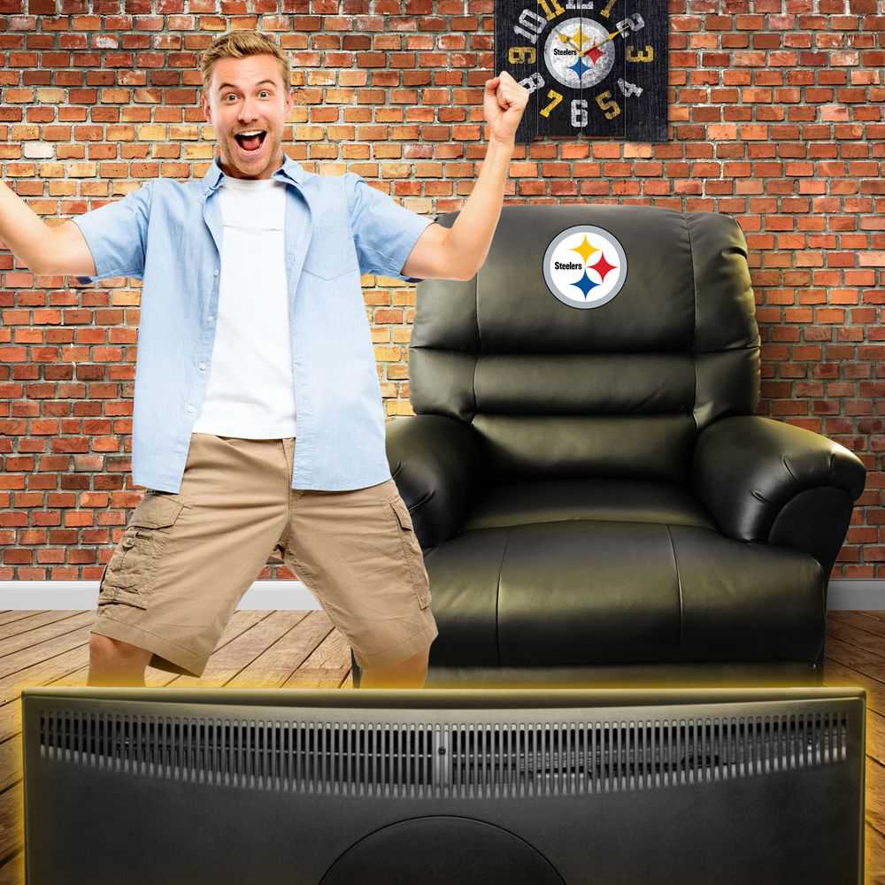 Pittsburgh Steelers Leather Sports Recliner