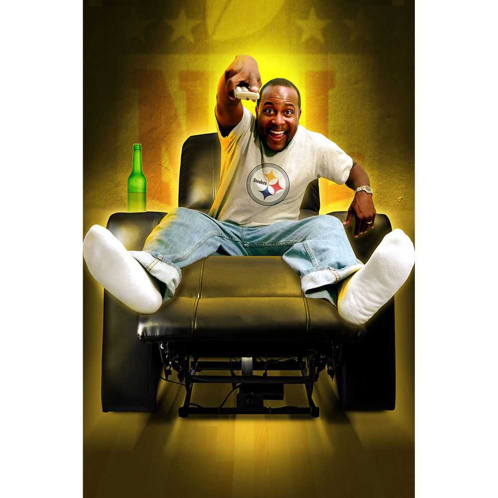 Pittsburgh Steelers Power Theater Recliner With Usb