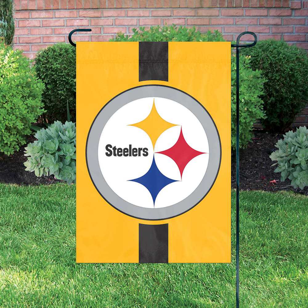 Pittsburgh Steelers Striped Garden Flag