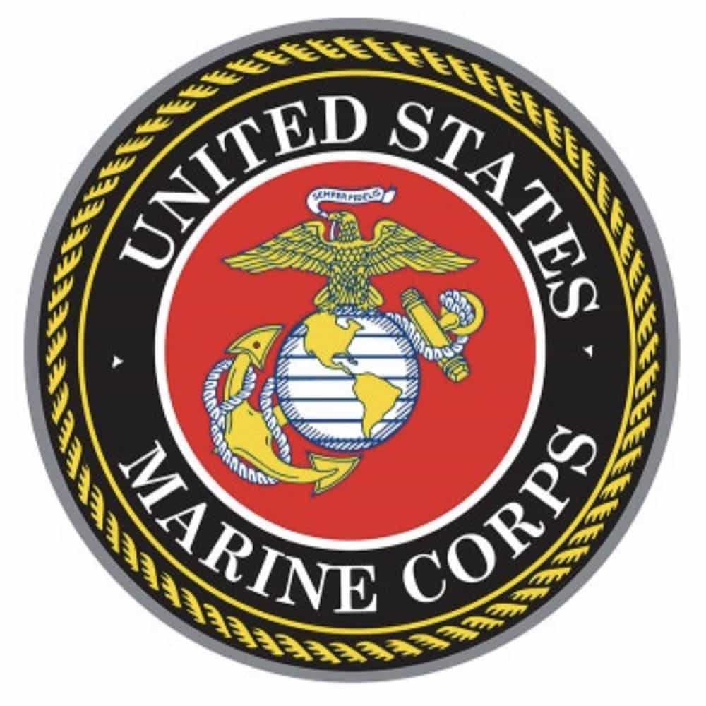 Marine Corps Dome Metal Sign