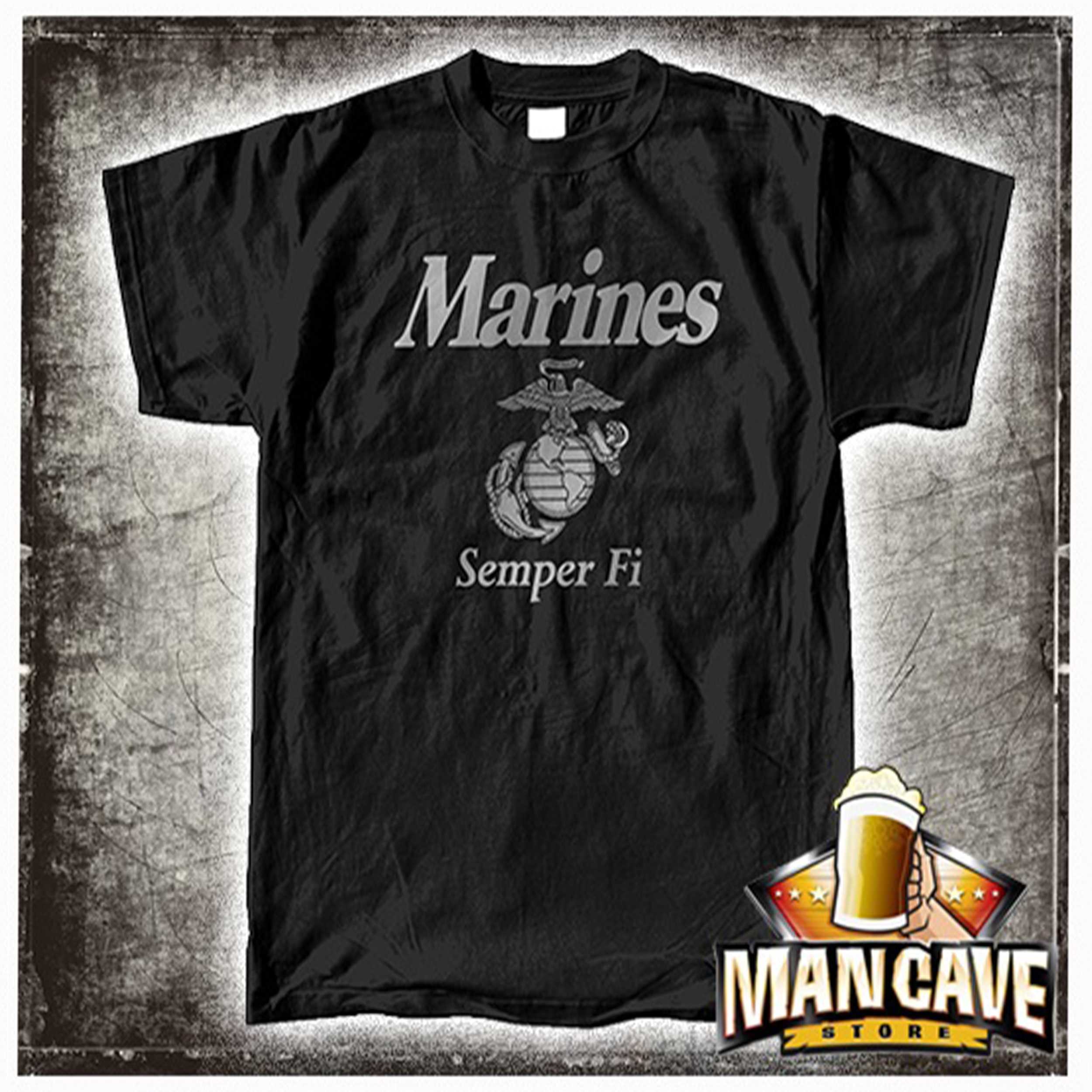 Marines Semper Fi Reflective Logo T-shirt