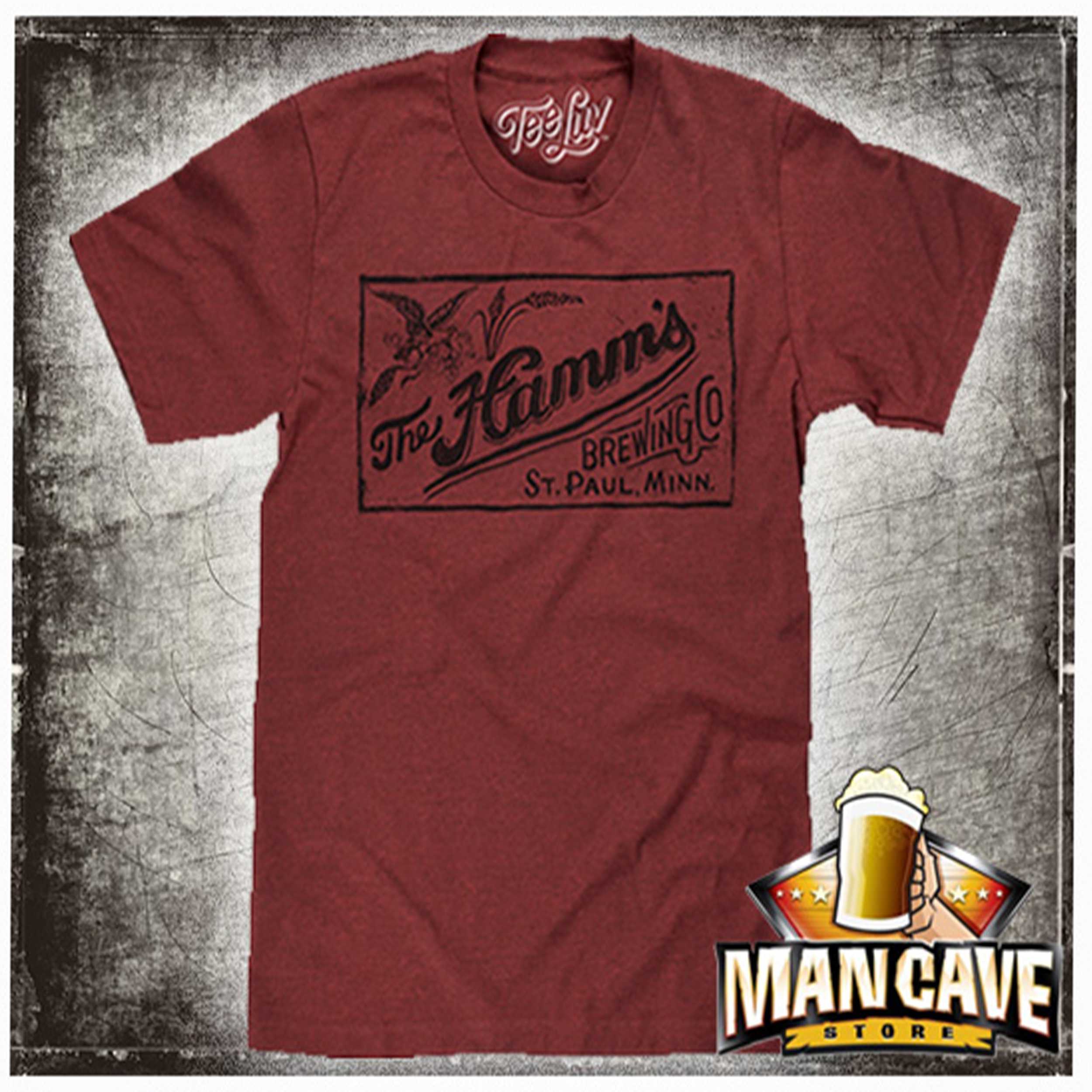 The Hamms Beer on Brick Black T-shirt