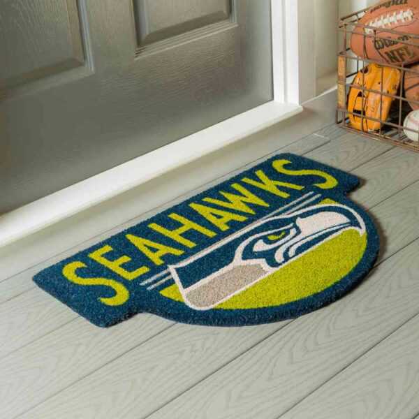 Seattle Seahawks Shaped Coir Mats Mymancave Store