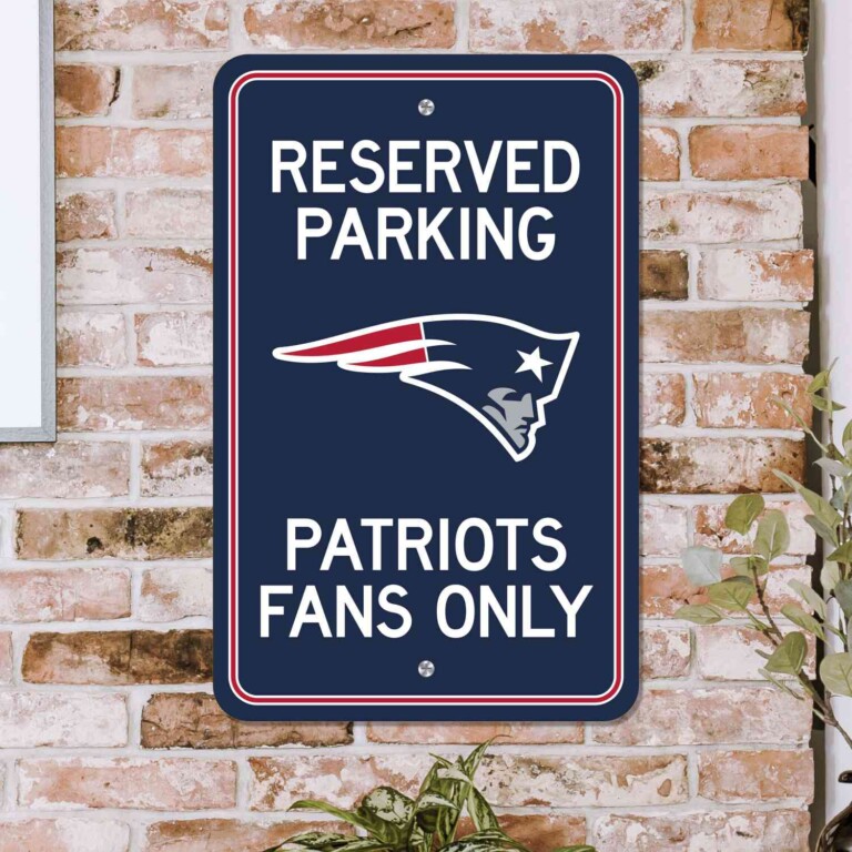 New England Patriots Parking Sign Mymancave Store
