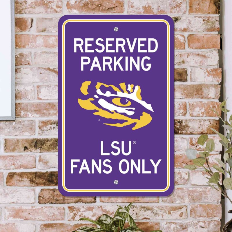 LSU Tigers Parking Sign Mymancave Store